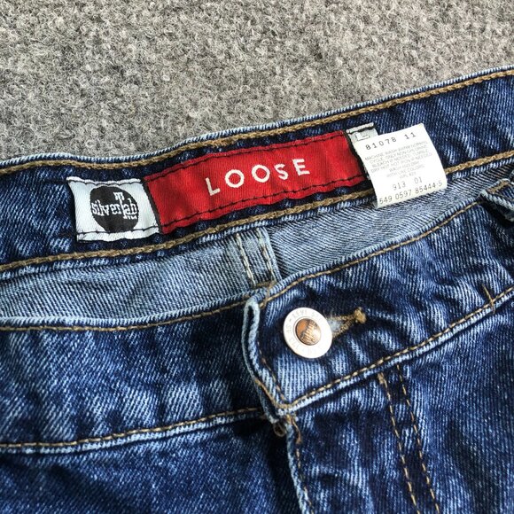 Levis Jeans Mens 36x30 Blue Vintage 90s Silvertab Loose Made in USA Skate 1997 - Picture 3 of 14